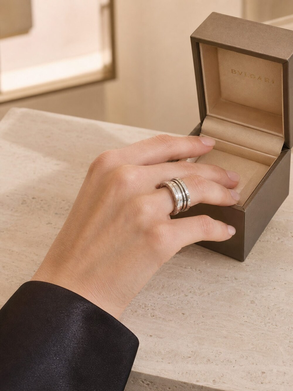 Bulgari Refined Statement Ring Style 3 | New with Box - Picture 8 of 9